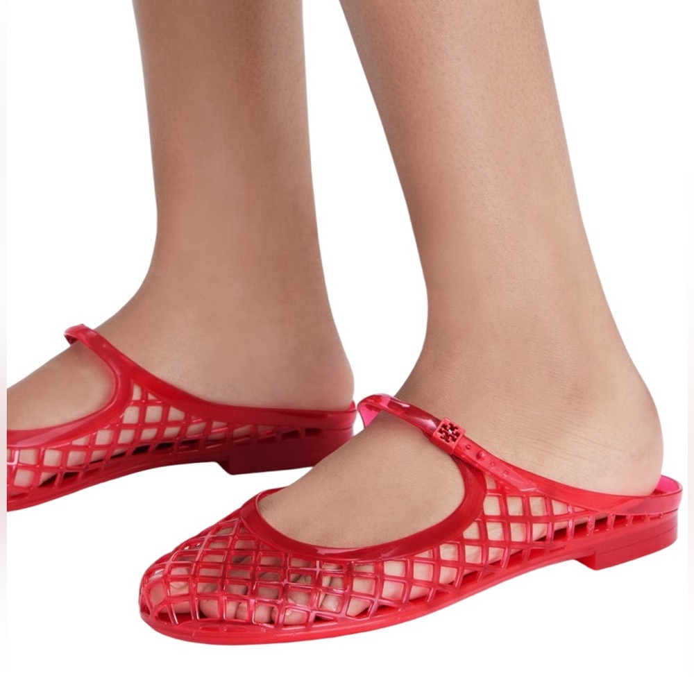 Tory Burch | Mellow Mary Jane Jelly | Red Volcano | Size 9 - Picture 10 of 10
